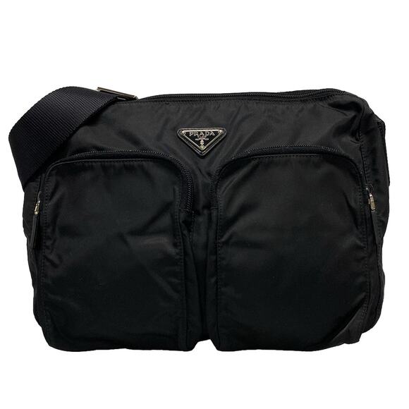 PRADA Triangle Logo Shoulder Bag - Picture 1 of 16